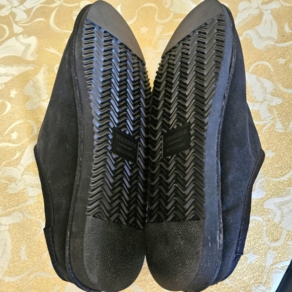 Men's Fireside By Dearfoams Black Grafton Genuine Shearling Clog Sz 13 - Picture 5 of 6